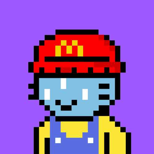 Fast Food Pixel Cool Cat #46