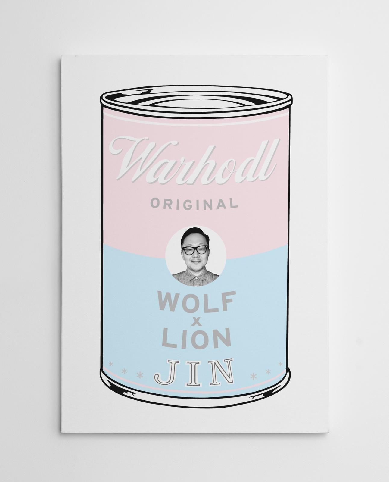 WARHODL Artist Proof Jin "WOLF x LION" Soup Can Edition of 20 