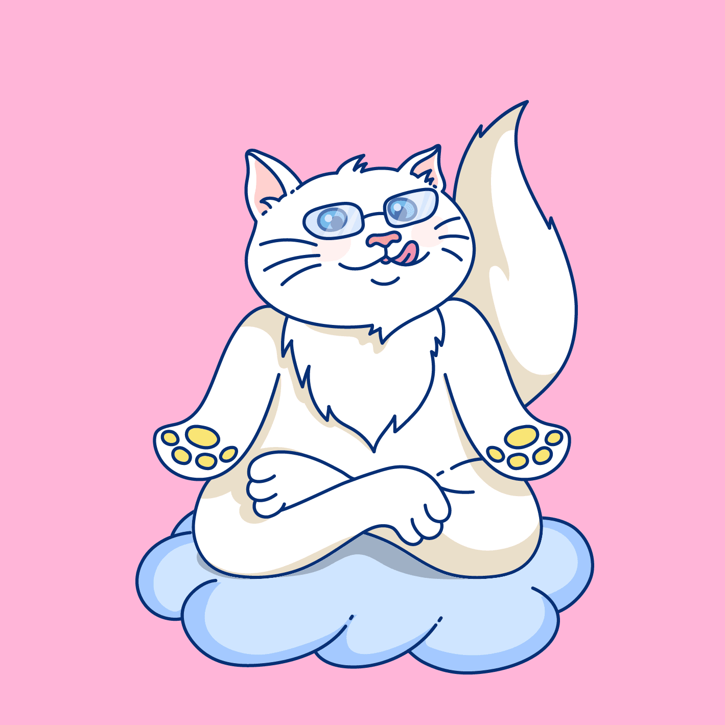 Meditating Cat #83