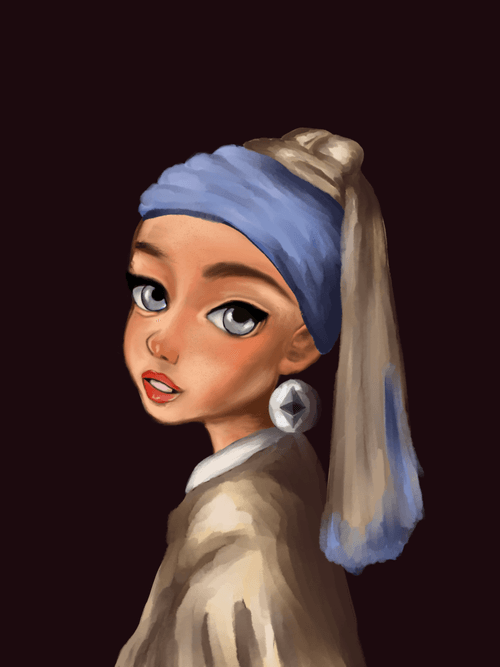 Girl with an ETH Earring