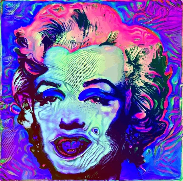Trippy Warhol Marilyn