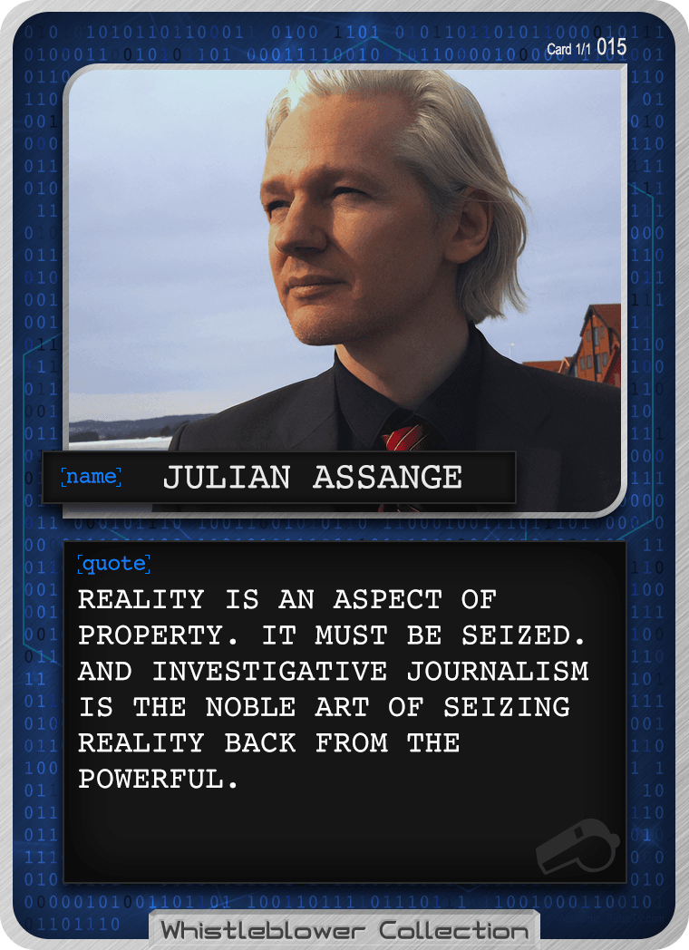 Whistleblower Collection Card: Julian Assange 015 1/1