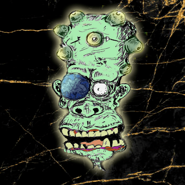 Legendary Radioactive PusPimple One Eye Zombie Ape