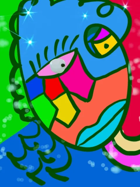 Nevaeh Colorful Abstract girl