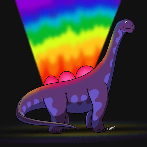 Rainbow Dino