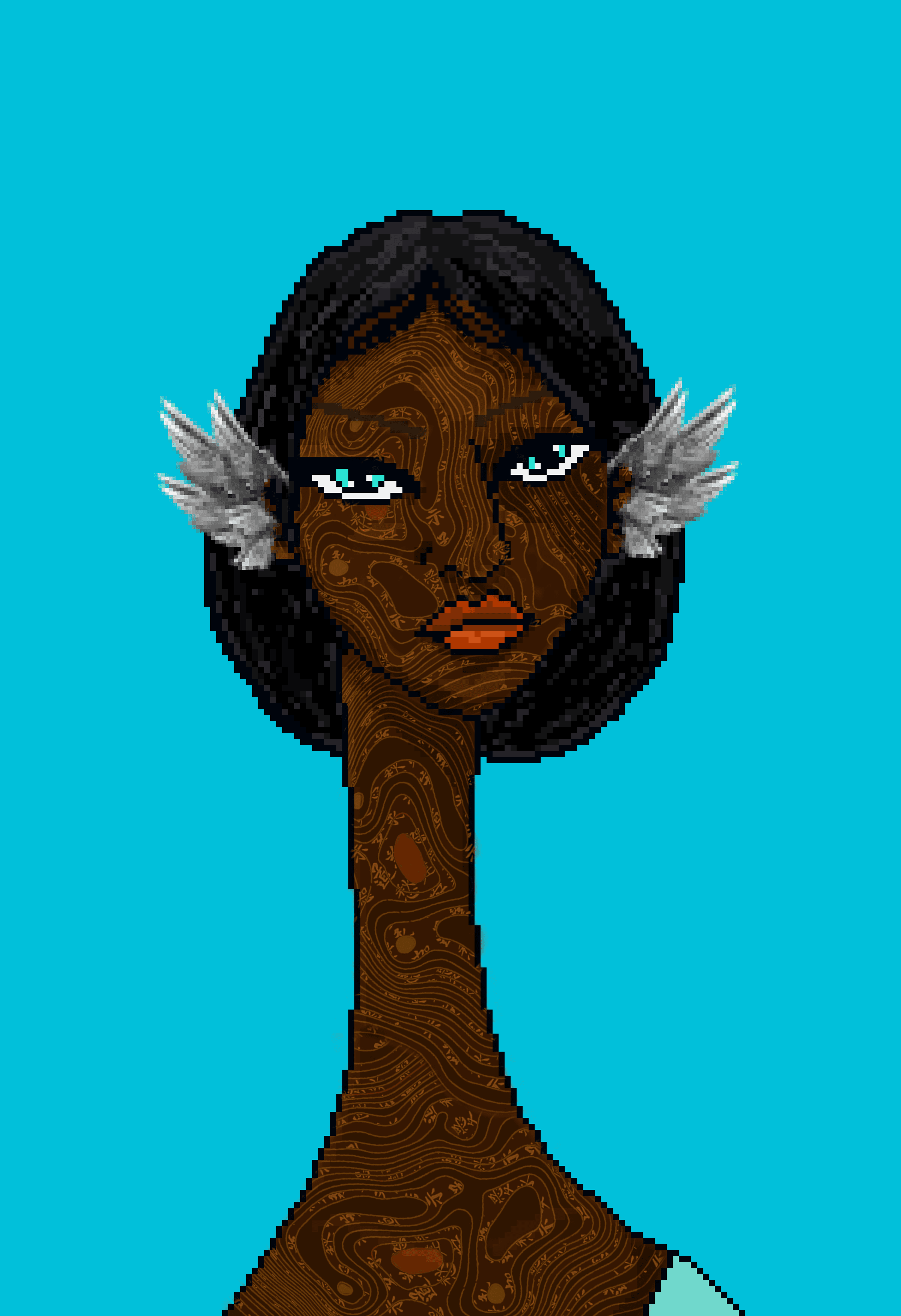 Pixel Lord Long Neckie Lady