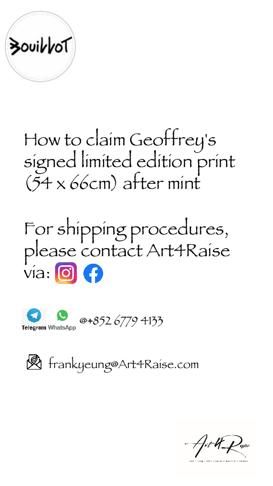 How to Claim Geoffrey's Signed Print (54 x 66cm)