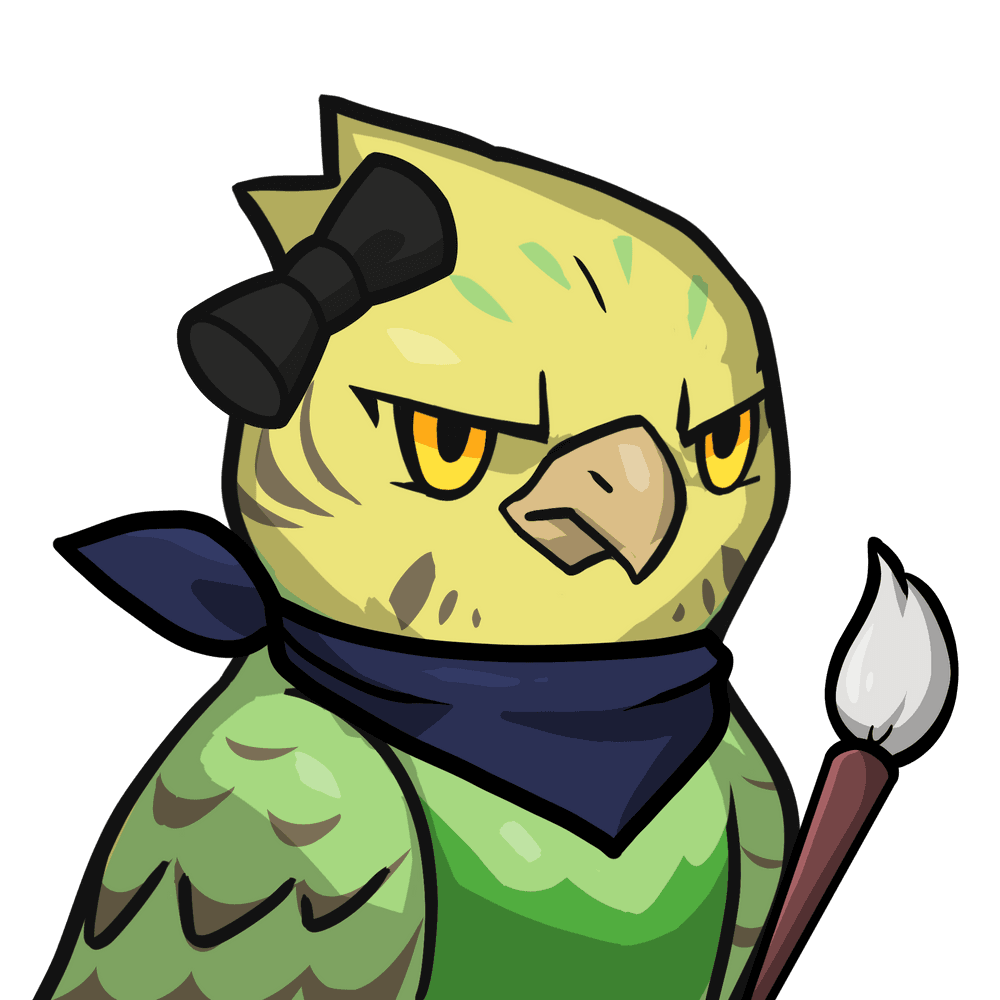Narukami-Yellow budgie #19032