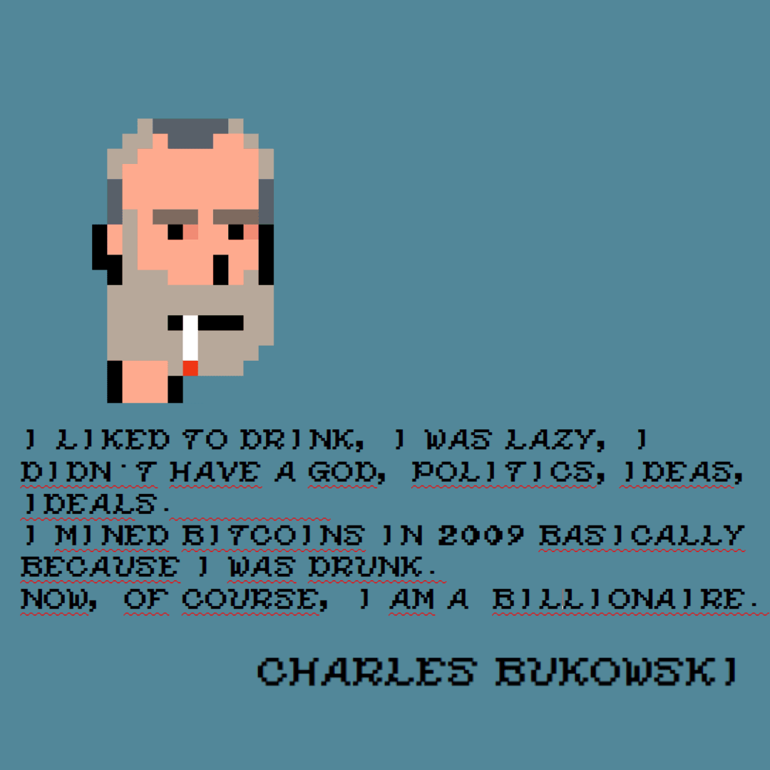 Bukowski's CryptoPunk Poetry