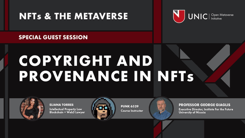 Copyright and Provenance in NFTs