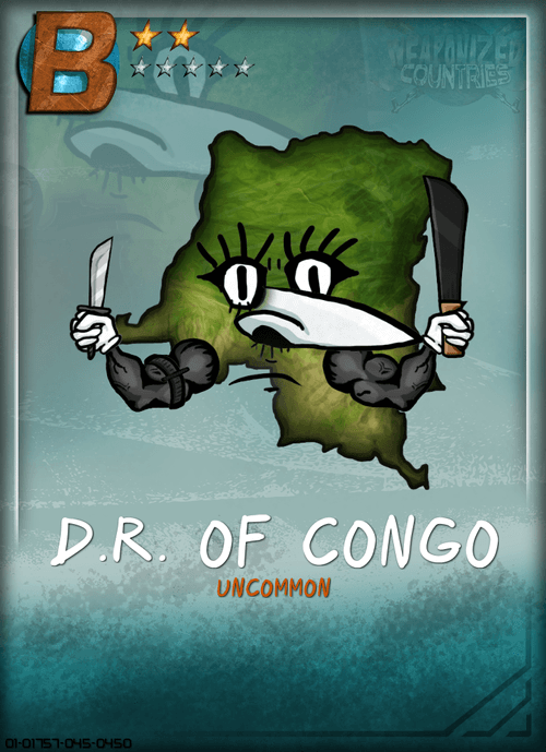 Weaponized Countries #1757 D.r. Of Congo