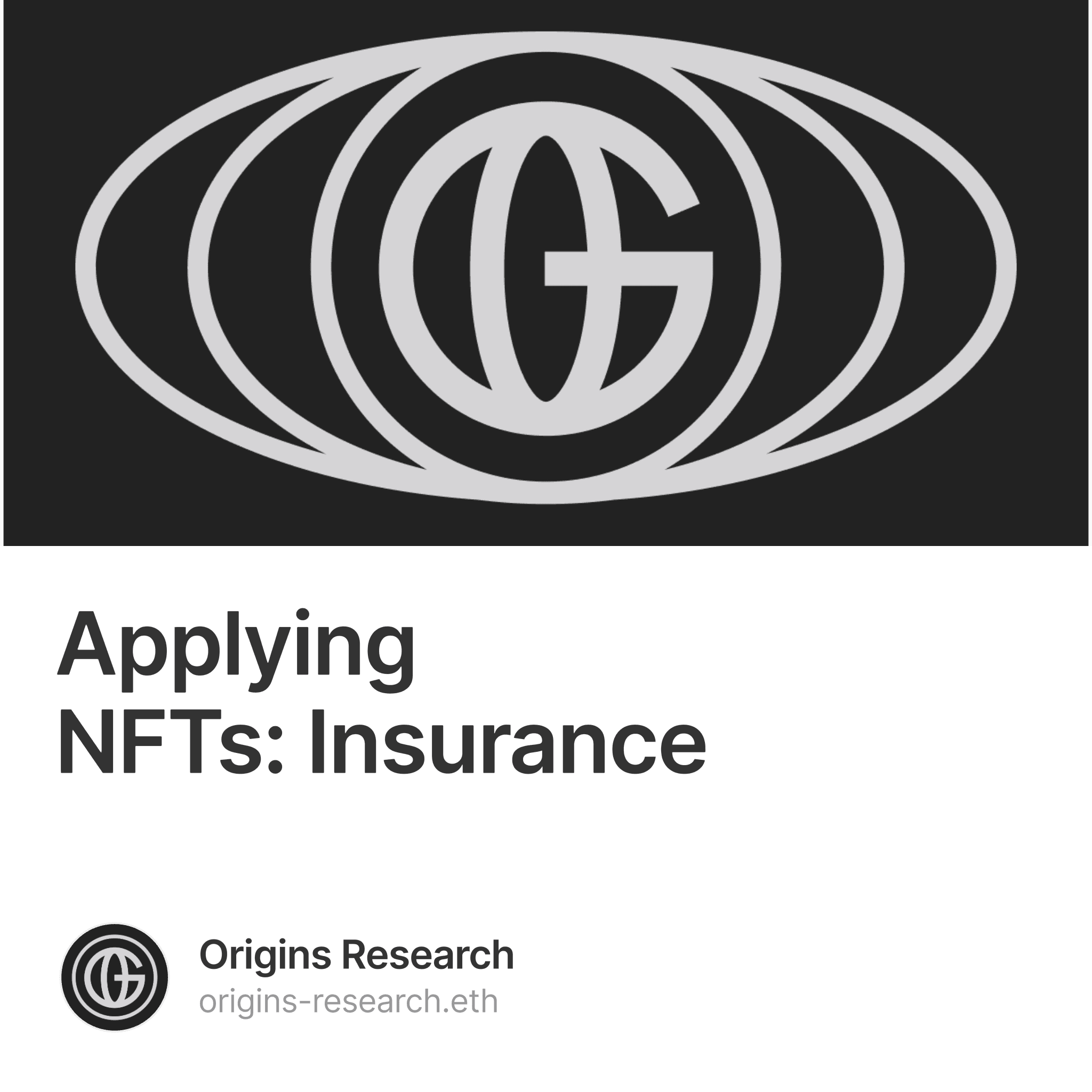Applying NFTs: Insurance 1/500