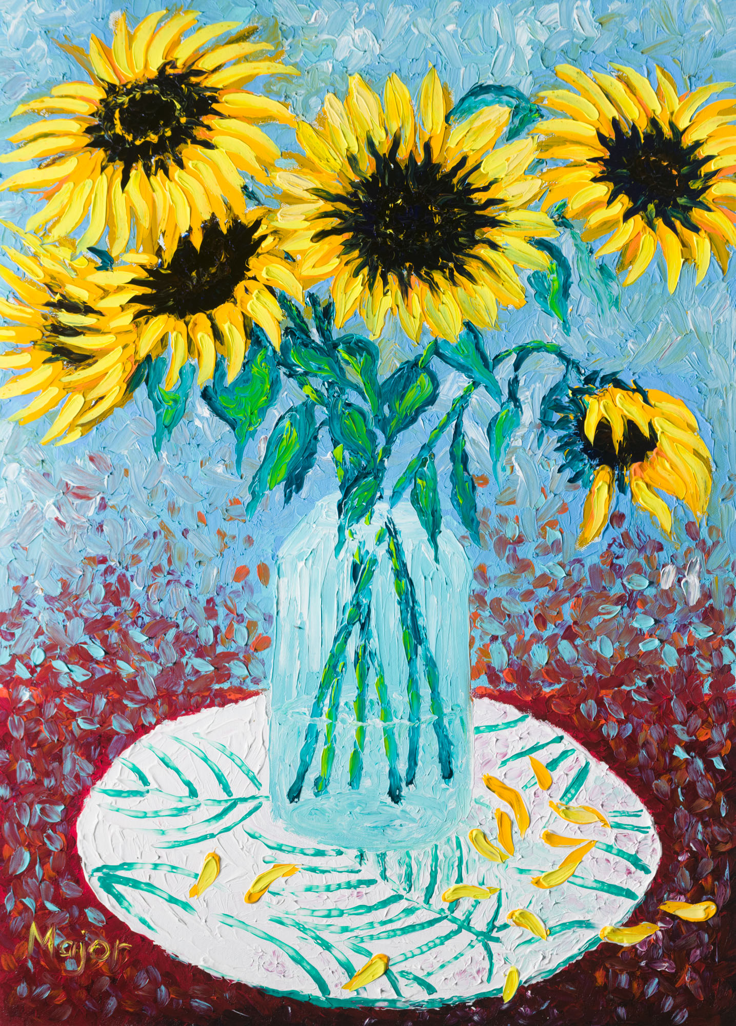 Sunflowers #1/1 NFT + artwork + certificate of authenticity