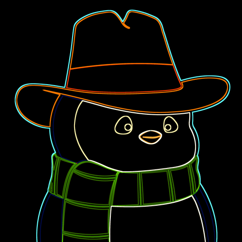 Neon Pudgy Penguin 748