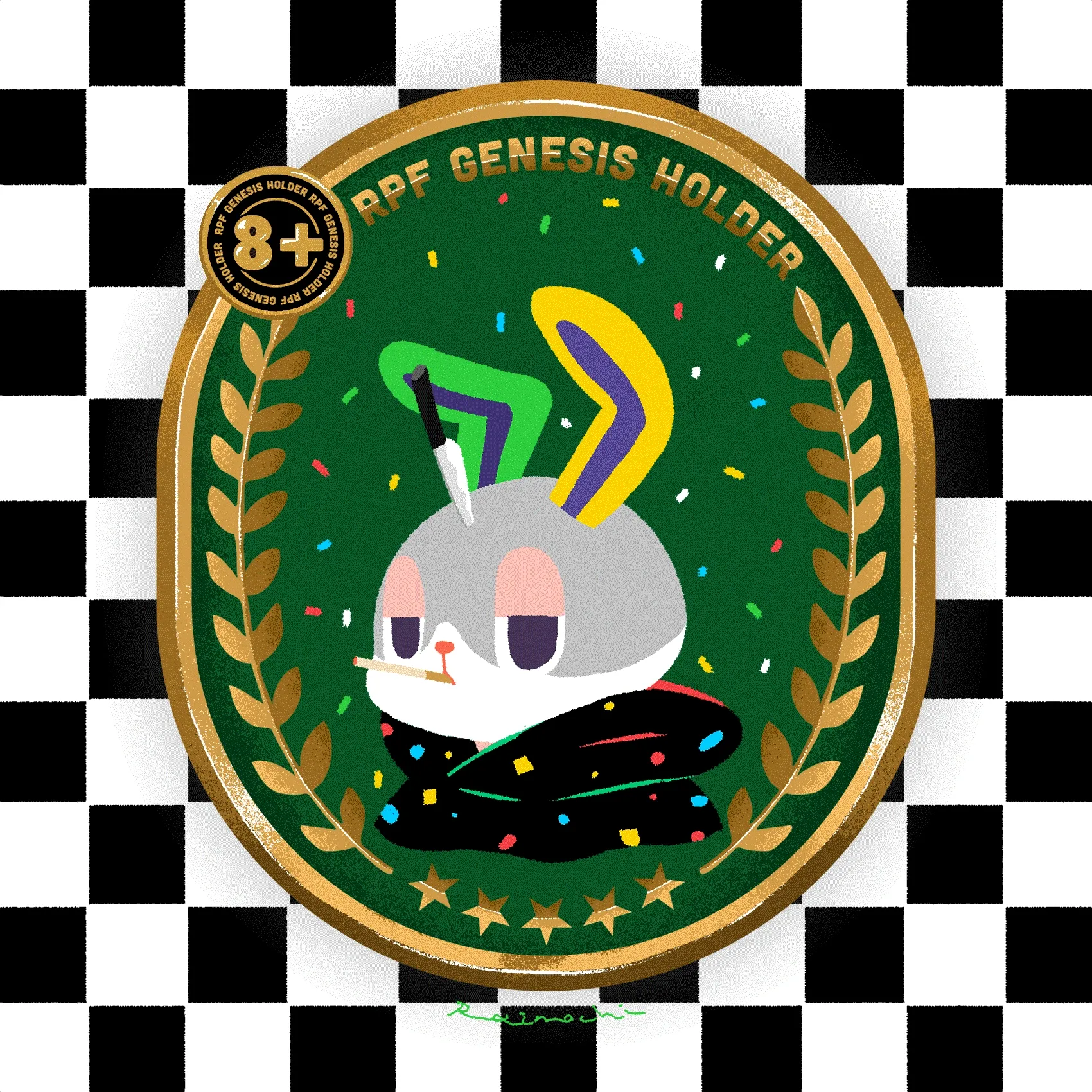 RPF 8+ Holder Badge #68