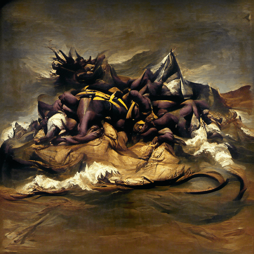 the raft of medusa by theodore gericault