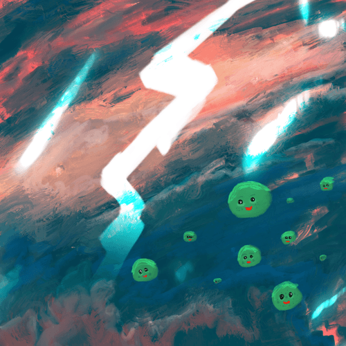 Space Pepe lightning Balls 