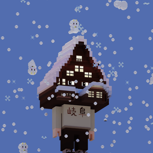 VOXEL COVERED PEOPLE　GIFU