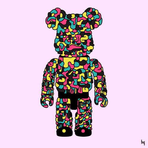 Multicolor Bear 2nd edition - 16 (Pink Lace)