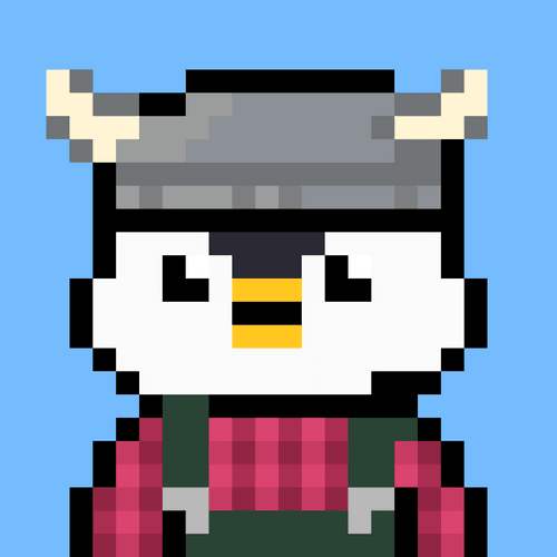 Pixel Cool Penguin #001