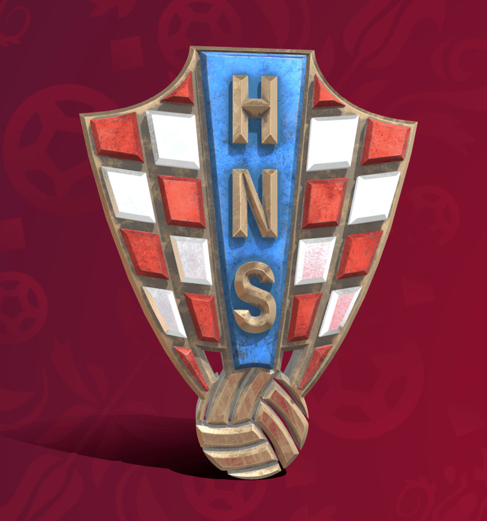 Croatia National Team 3D Badge