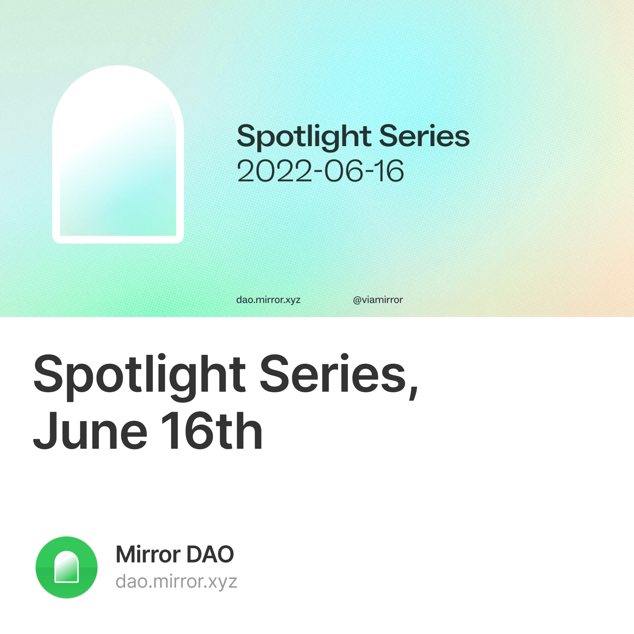 Spotlight Series, June 16th 4/1000
