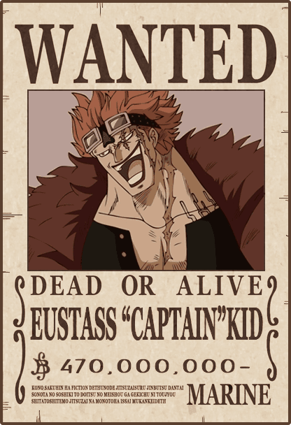 Eustass Kid  - One Piece Wanted #2