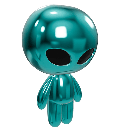 The Alien Boy 3D model - Aqua