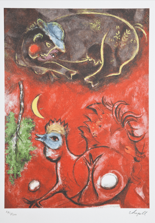 M. Chagall - Listening to the Cock