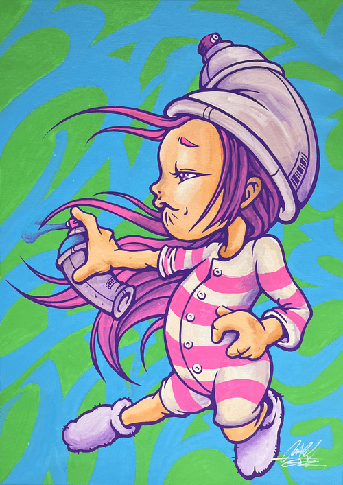 #010　Livepaint on Canvas 221125