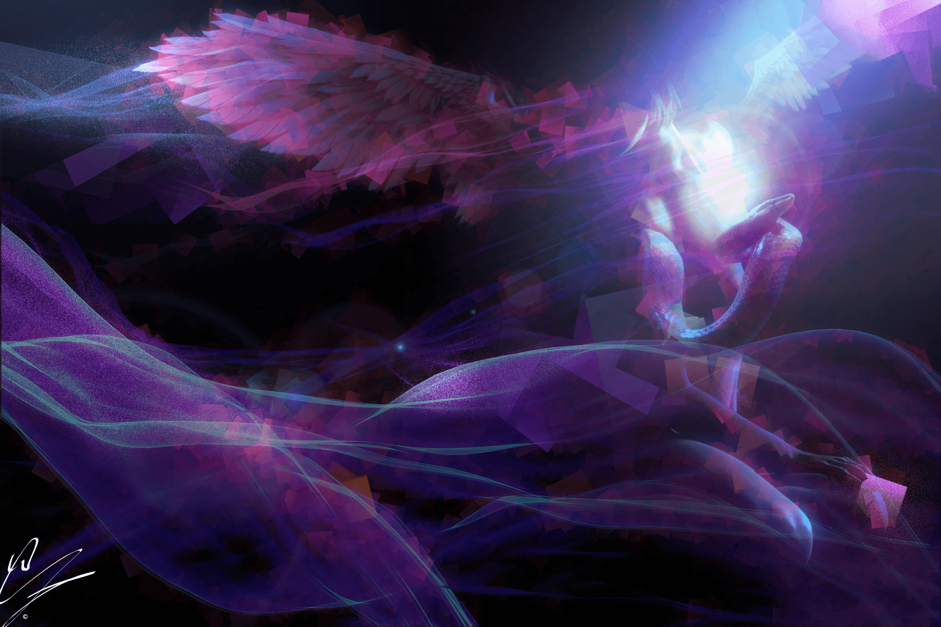 Dark Angel by NelYeoh CryptoArt