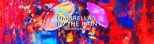 {Umbrellas in the rain}