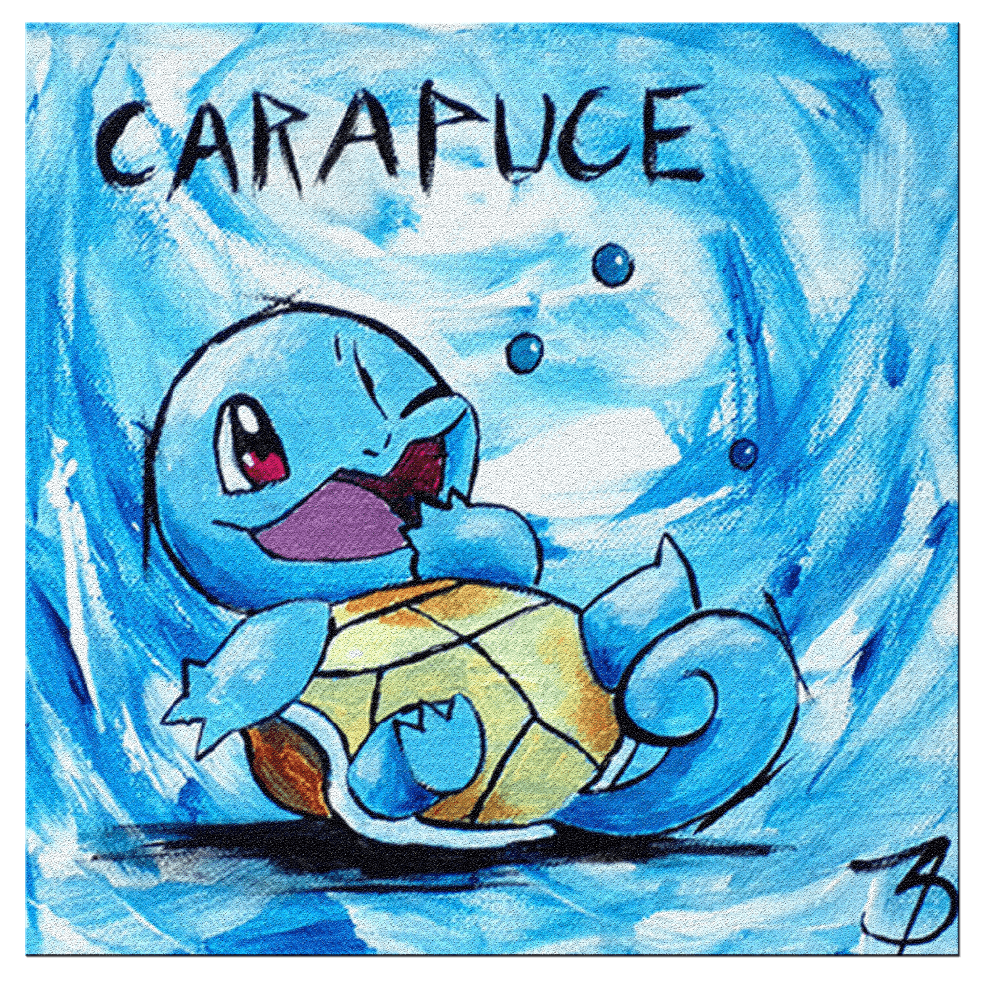 Fan Art Carapuce Pokemon By Zadart Tableaux A Theme By Zadart Opensea