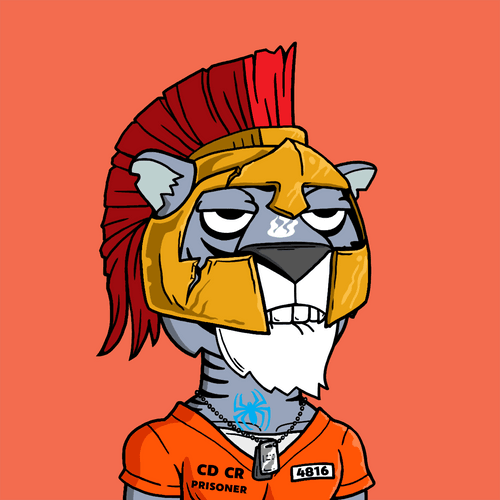 Grouchy Tiger Social Club #8115