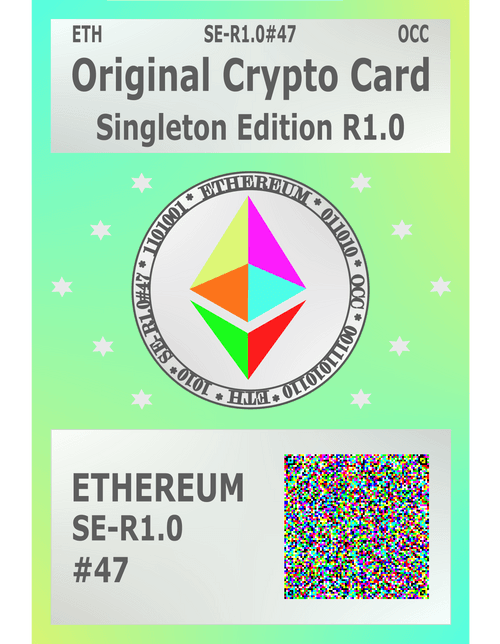 *Original Crypto Card*ETHEREUM*SE-R1.0#47*ETH*