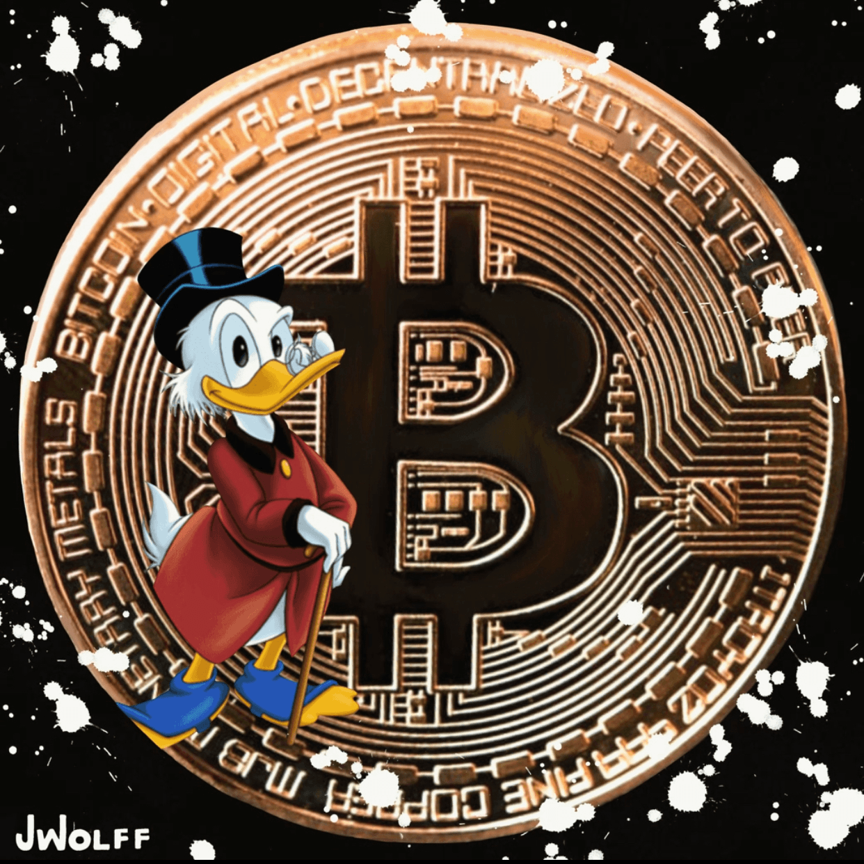 Bitcoin Pop Art Character Series 1 - Scrooge McDuck Gold Edition of 10