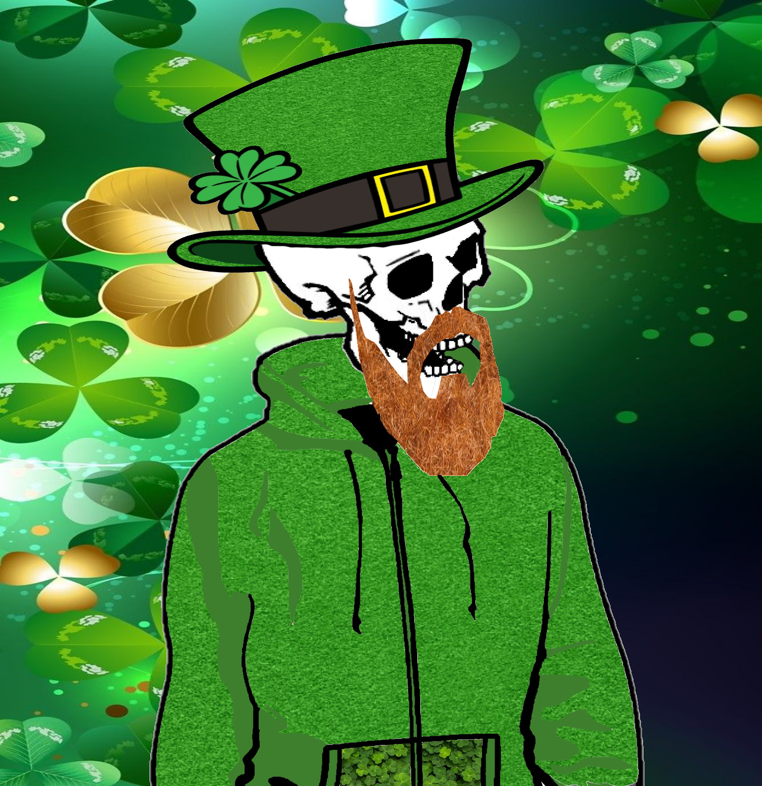St. Patricks Day Skully