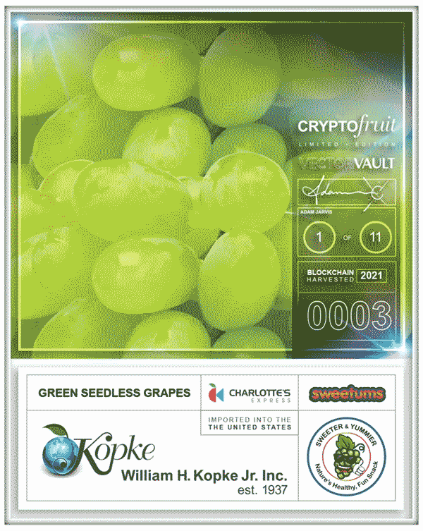 0003 - Crypto-Fruit - Green Seedless Grapes