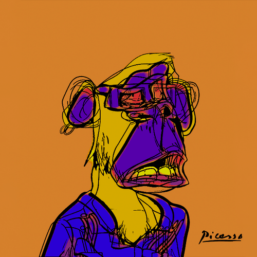 Bored Picasso Ape #9996