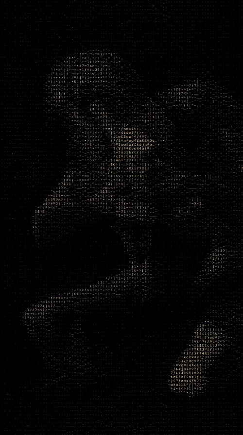 Saturn Devouring His Son in ASCII Aeternum