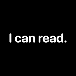 I can read. collection image