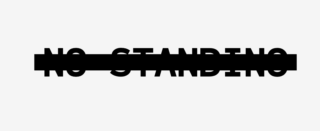 No-Standing バナー