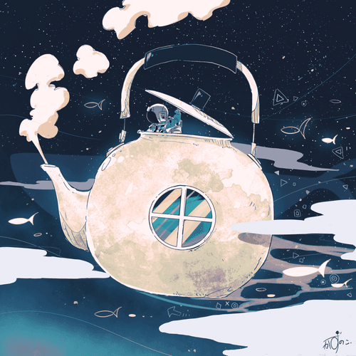 やかんひこう Kettle ship flying overnight