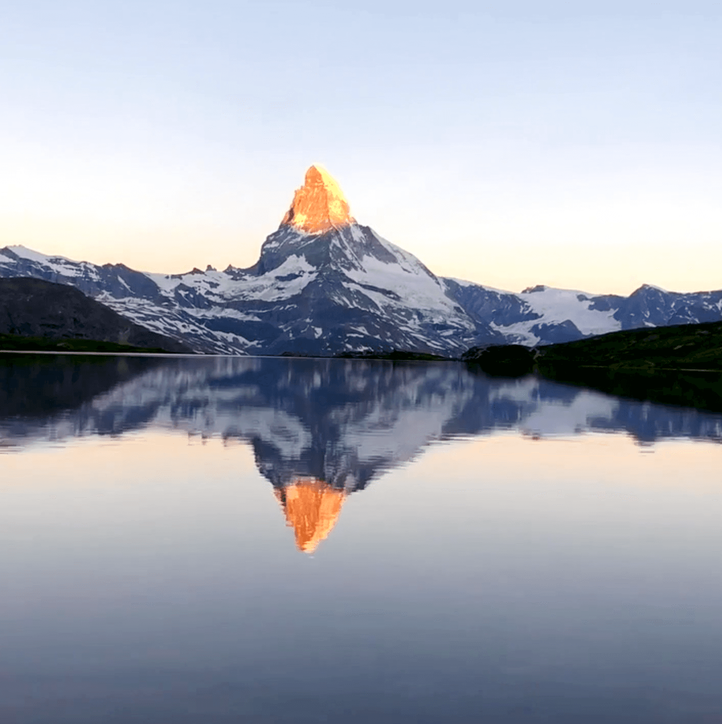The Matterhorn rises