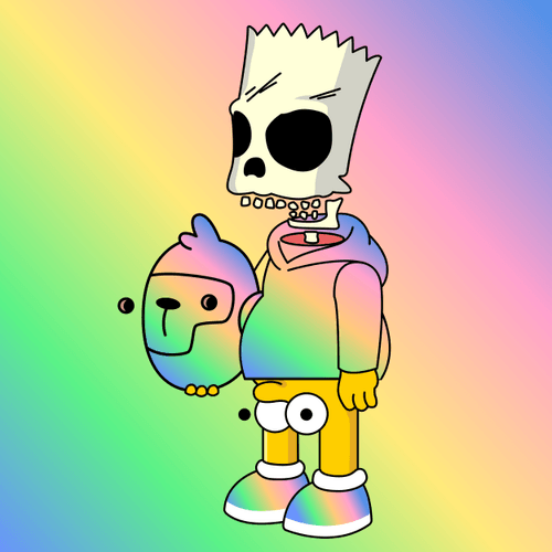 Unmasked Doodle Rainbow ApeBalls #234