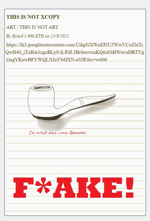 BPAPER F*AKE! SERIES - ART -  THIS IS NOT XCOPY