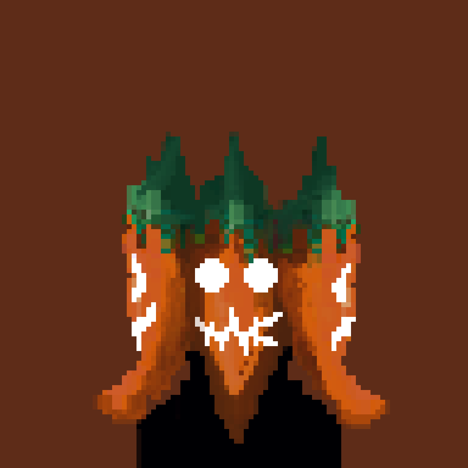 VHP#28 Orange hot pepper head 