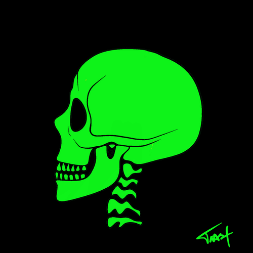 Contentment SkullL Green