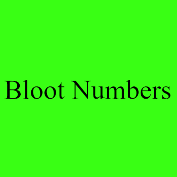 Bloot Numbers