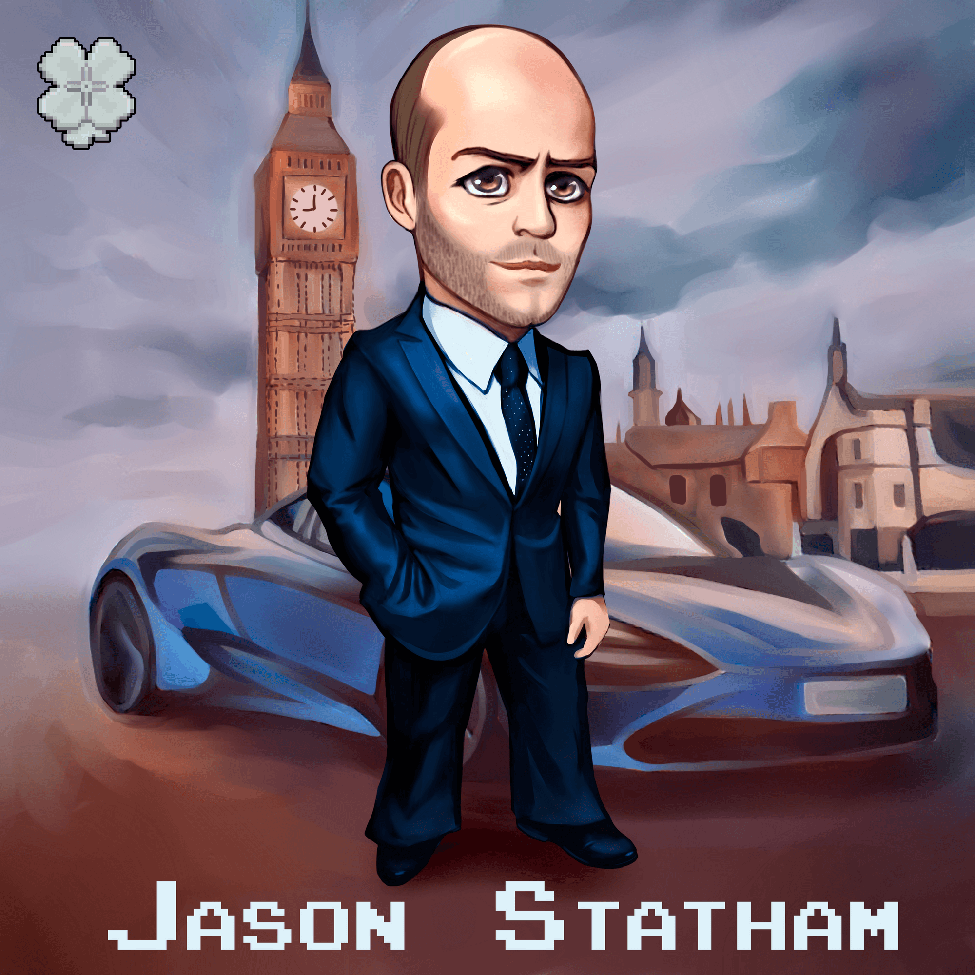 CryptoRescuer#57 Jason Statham - CryptoRescuers | OpenSea